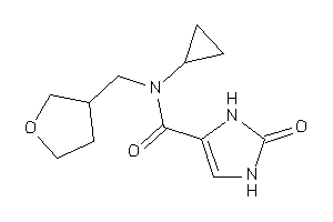 Image of N-cyclopropyl-2-keto-N-(tetrahydrofuran-3-ylmethyl)-4-imidazoline-4-carboxamide