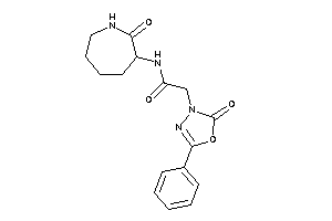 Image of N-(2-ketoazepan-3-yl)-2-(2-keto-5-phenyl-1,3,4-oxadiazol-3-yl)acetamide