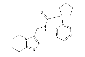 Image of 1-phenyl-N-(5,6,7,8-tetrahydro-[1,2,4]triazolo[4,3-a]pyridin-3-ylmethyl)cyclopentanecarboxamide
