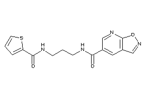 Image of N-[3-(2-thenoylamino)propyl]isoxazolo[5,4-b]pyridine-5-carboxamide