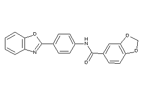 Image of N-[4-(1,3-benzoxazol-2-yl)phenyl]-piperonylamide