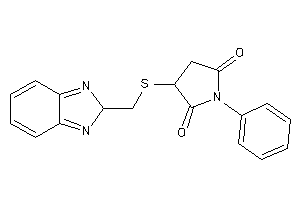 3-(2H-benzimidazol-2-ylmethylthio)-1-phenyl-pyrrolidine-2,5-quinone