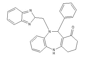 5-(2H-benzimidazol-2-ylmethyl)-6-phenyl-8,9,10,11-tetrahydro-6H-benzo[c][1,5]benzodiazepin-7-one