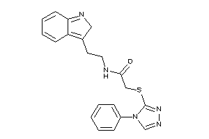 Image of N-[2-(2H-indol-3-yl)ethyl]-2-[(4-phenyl-1,2,4-triazol-3-yl)thio]acetamide