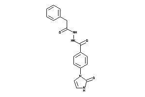 Image of 4-(2-keto-4-imidazolin-1-yl)-N'-(2-phenylacetyl)benzohydrazide