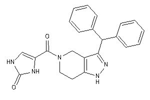Image of 4-(3-benzhydryl-1,4,6,7-tetrahydropyrazolo[4,3-c]pyridine-5-carbonyl)-4-imidazolin-2-one