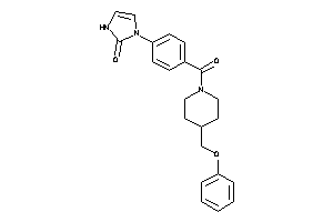 1-[4-[4-(phenoxymethyl)piperidine-1-carbonyl]phenyl]-4-imidazolin-2-one