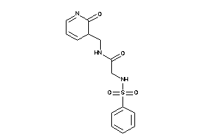 2-(benzenesulfonamido)-N-[(2-keto-3H-pyridin-3-yl)methyl]acetamide