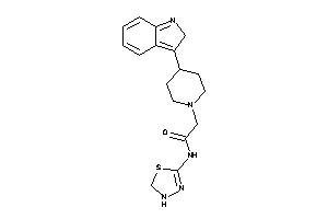 Image of N-(2,3-dihydro-1,3,4-thiadiazol-5-yl)-2-[4-(2H-indol-3-yl)piperidino]acetamide
