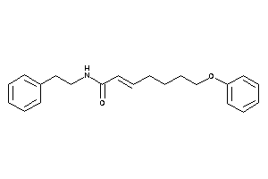 N-phenethyl-7-phenoxy-hept-2-enamide