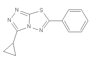 Image of 3-cyclopropyl-6-phenyl-[1,2,4]triazolo[3,4-b][1,3,4]thiadiazole