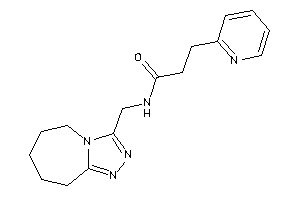 Image of 3-(2-pyridyl)-N-(6,7,8,9-tetrahydro-5H-[1,2,4]triazolo[4,3-a]azepin-3-ylmethyl)propionamide
