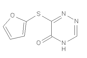 Image of 6-(2-furylthio)-4H-1,2,4-triazin-5-one