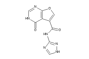 Image of 4-keto-N-(1H-1,2,4-triazol-3-yl)-3H-furo[2,3-d]pyrimidine-5-carboxamide