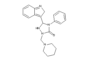 5-(2H-indol-3-yl)-4-phenyl-2-(piperidinomethyl)-1,2,4-triazolidine-3-thione