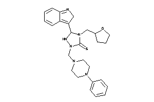 5-(2H-indol-3-yl)-2-[(4-phenylpiperazino)methyl]-4-(tetrahydrofurfuryl)-1,2,4-triazolidine-3-thione