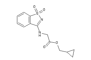 2-[(1,1-diketo-1,2-benzothiazol-3-yl)amino]acetic Acid Cyclopropylmethyl Ester
