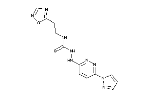 1-[2-(1,2,4-oxadiazol-5-yl)ethyl]-3-[(6-pyrazol-1-ylpyridazin-3-yl)amino]urea