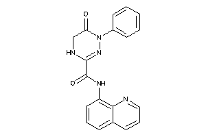 Image of 6-keto-1-phenyl-N-(8-quinolyl)-4,5-dihydro-1,2,4-triazine-3-carboxamide