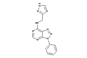 (3-phenyltriazolo[4,5-d]pyrimidin-7-yl)-(1H-1,2,4-triazol-3-ylmethyl)amine