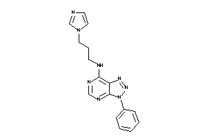 3-imidazol-1-ylpropyl-(3-phenyltriazolo[4,5-d]pyrimidin-7-yl)amine