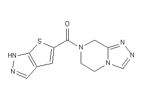 6,8-dihydro-5H-[1,2,4]triazolo[4,3-a]pyrazin-7-yl(1H-thieno[2,3-c]pyrazol-5-yl)methanone