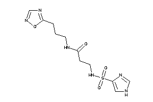 3-(1H-imidazol-4-ylsulfonylamino)-N-[3-(1,2,4-oxadiazol-5-yl)propyl]propionamide