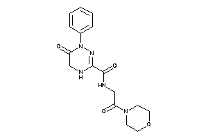 Image of 6-keto-N-(2-keto-2-morpholino-ethyl)-1-phenyl-4,5-dihydro-1,2,4-triazine-3-carboxamide