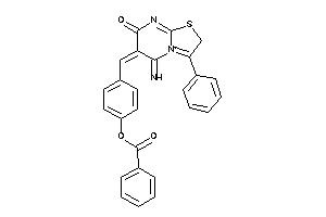 Benzoic Acid [4-[(5-imino-7-keto-3-phenyl-2H-thiazolo[3,2-a]pyrimidin-4-ium-6-ylidene)methyl]phenyl] Ester