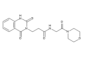 N-(2-keto-2-morpholino-ethyl)-3-(4-keto-2-thioxo-1H-quinazolin-3-yl)propionamide