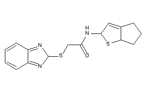 Image of N-(4,5,6,6a-tetrahydro-2H-cyclopenta[b]thiophen-2-yl)-2-(2H-benzimidazol-2-ylthio)acetamide