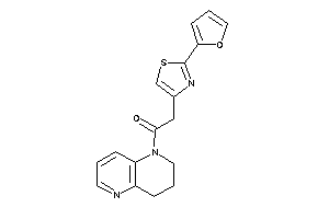 Image of 1-(3,4-dihydro-2H-1,5-naphthyridin-1-yl)-2-[2-(2-furyl)thiazol-4-yl]ethanone