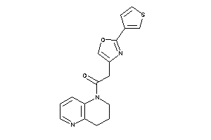1-(3,4-dihydro-2H-1,5-naphthyridin-1-yl)-2-[2-(3-thienyl)oxazol-4-yl]ethanone