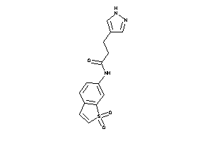 N-(1,1-diketobenzothiophen-6-yl)-3-(1H-pyrazol-4-yl)propionamide