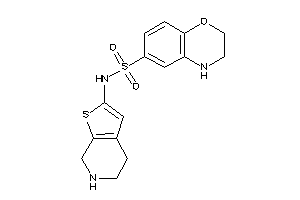 Image of N-(4,5,6,7-tetrahydrothieno[2,3-c]pyridin-2-yl)-3,4-dihydro-2H-1,4-benzoxazine-6-sulfonamide