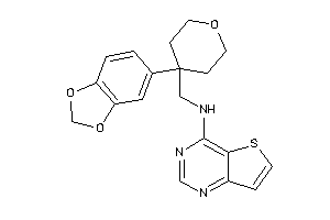 Image of [4-(1,3-benzodioxol-5-yl)tetrahydropyran-4-yl]methyl-thieno[3,2-d]pyrimidin-4-yl-amine