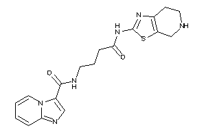 Image of N-[4-keto-4-(4,5,6,7-tetrahydrothiazolo[5,4-c]pyridin-2-ylamino)butyl]imidazo[1,2-a]pyridine-3-carboxamide