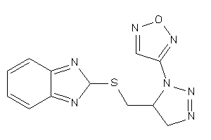 Image of 3-[5-[(2H-benzimidazol-2-ylthio)methyl]-4,5-dihydrotriazol-1-yl]furazan