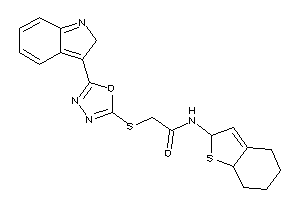Image of N-(2,4,5,6,7,7a-hexahydrobenzothiophen-2-yl)-2-[[5-(2H-indol-3-yl)-1,3,4-oxadiazol-2-yl]thio]acetamide