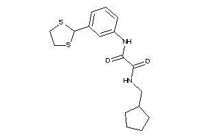 Image of N-(cyclopentylmethyl)-N'-[3-(1,3-dithiolan-2-yl)phenyl]oxamide