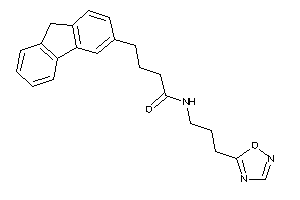 4-(9H-fluoren-3-yl)-N-[3-(1,2,4-oxadiazol-5-yl)propyl]butyramide