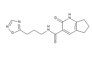 Image of 2-keto-N-[3-(1,2,4-oxadiazol-5-yl)propyl]-1,5,6,7-tetrahydro-1-pyrindine-3-carboxamide