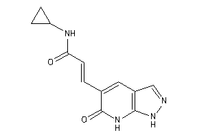 Image of N-cyclopropyl-3-(6-keto-1,7-dihydropyrazolo[3,4-b]pyridin-5-yl)acrylamide