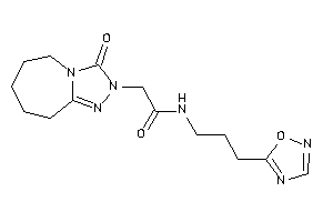 2-(3-keto-6,7,8,9-tetrahydro-5H-[1,2,4]triazolo[4,3-a]azepin-2-yl)-N-[3-(1,2,4-oxadiazol-5-yl)propyl]acetamide