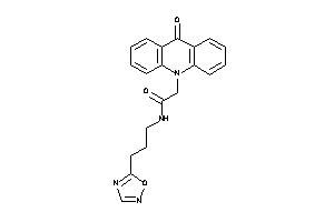 Image of 2-(9-ketoacridin-10-yl)-N-[3-(1,2,4-oxadiazol-5-yl)propyl]acetamide