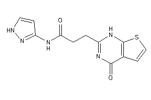 3-(4-keto-1H-thieno[2,3-d]pyrimidin-2-yl)-N-(1H-pyrazol-3-yl)propionamide