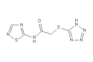 2-(1H-tetrazol-5-ylthio)-N-(1,2,4-thiadiazol-5-yl)acetamide