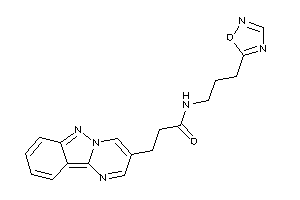 Image of N-[3-(1,2,4-oxadiazol-5-yl)propyl]-3-pyrimido[1,2-b]indazol-3-yl-propionamide