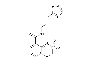 2,2-diketo-N-[3-(1,2,4-oxadiazol-5-yl)propyl]-3,4-dihydropyrido[2,1-c][1,2,4]thiadiazine-9-carboxamide