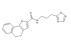 N-[3-(1,2,4-oxadiazol-5-yl)propyl]-4,5-dihydrobenzo[g]benzothiophene-2-carboxamide